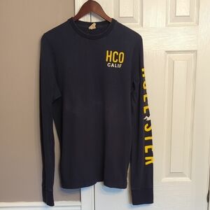 Men's Hollister Navy Long Sleeve Tee
